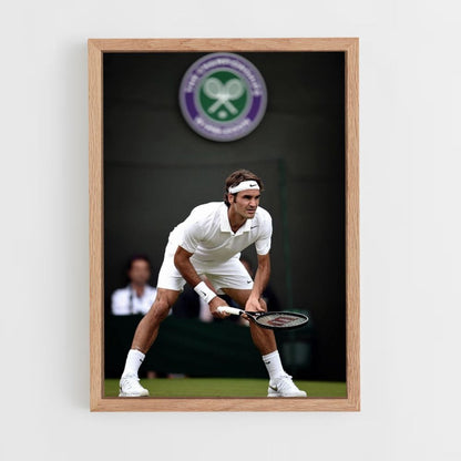 Pôster Rodger Federer Branco