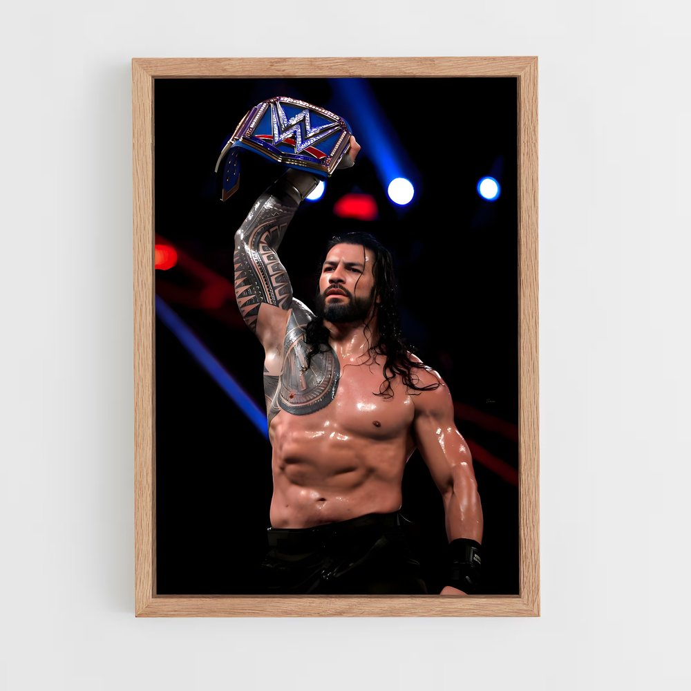 roman-reigns-7 cadre Bois clair