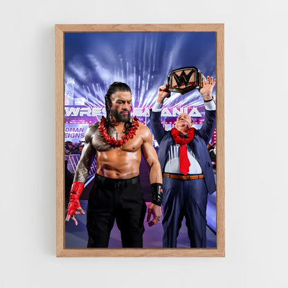 roman-reigns-8 cadre Bois clair