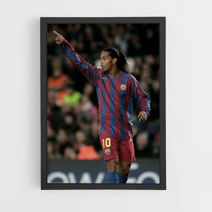 Pôster Ronaldinho Barcelona