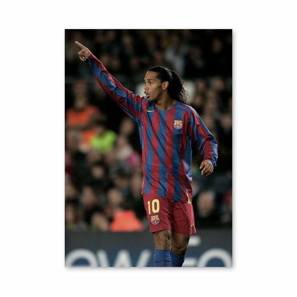 Pôster Ronaldinho Barcelona