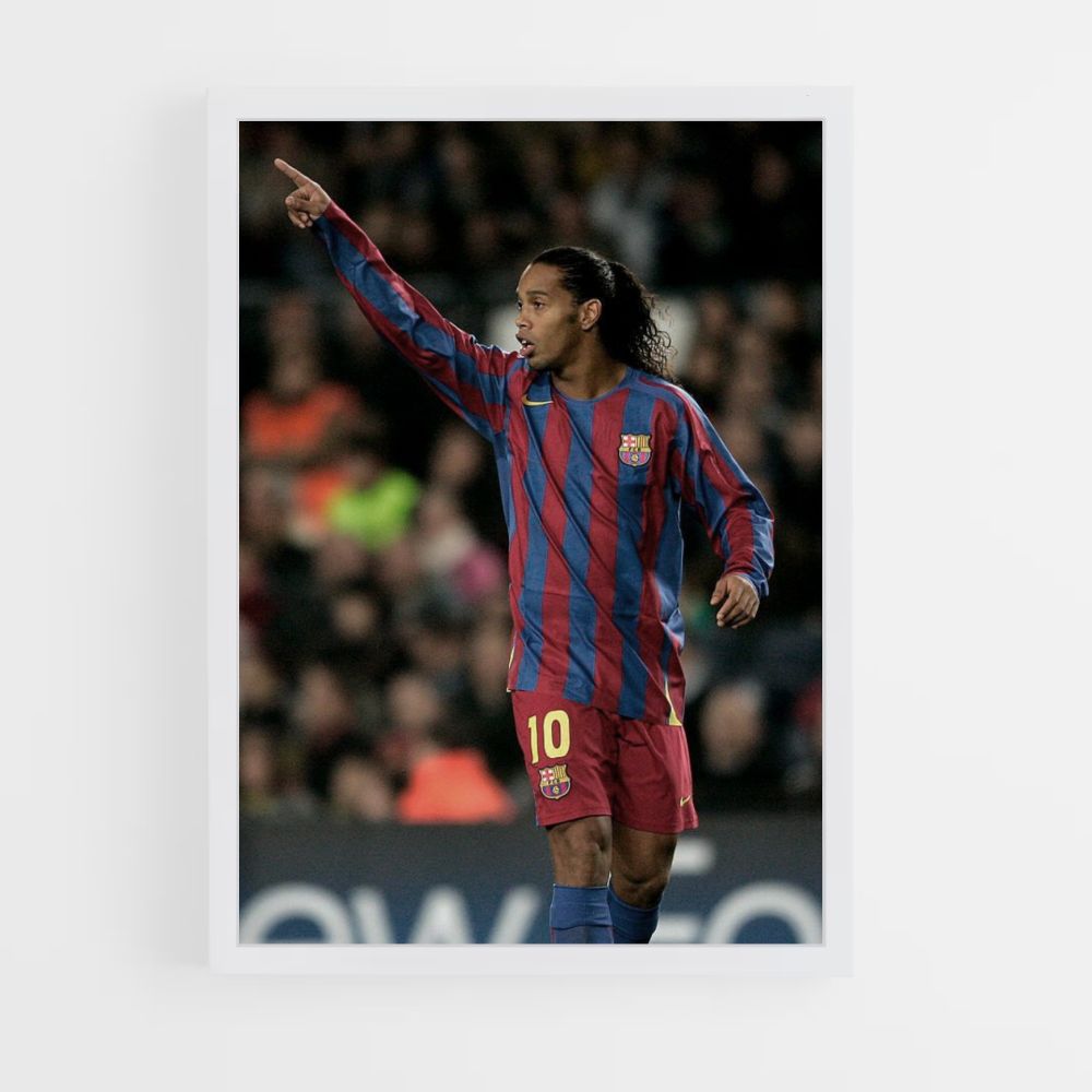 Pôster Ronaldinho Barcelona