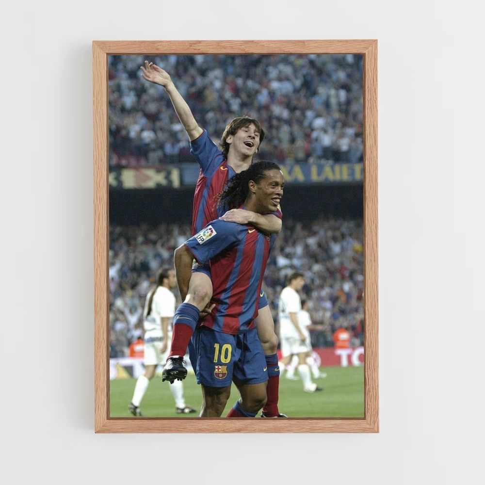 Pôster Ronaldinho Messi