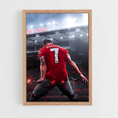 ronaldo-10 cadre Bois clair