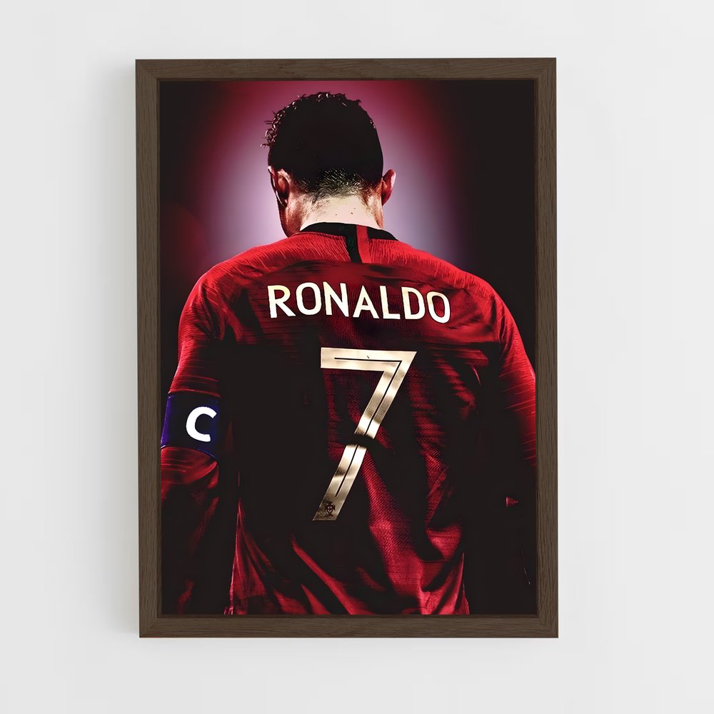 ronaldo-8 cadre Bois foncé