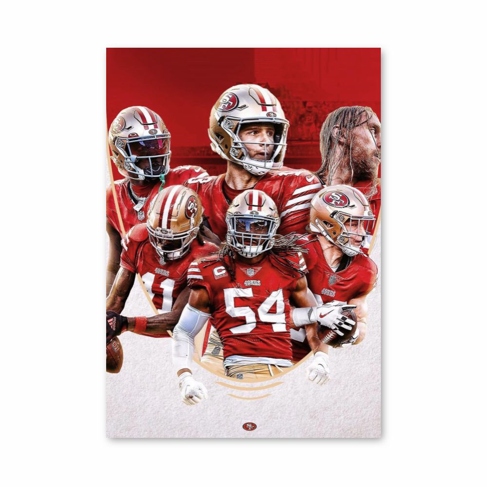 Póster San Francisco 49ers Vermelho