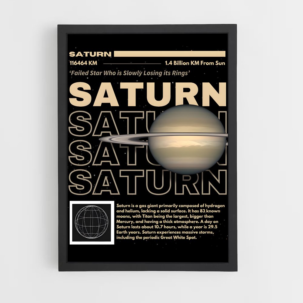 saturn-20 cadre Noir