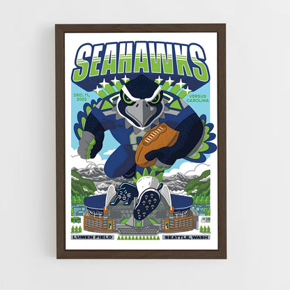 seahawks-6 cadre Bois foncé