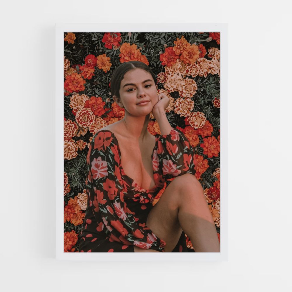 Pôster Selena Gomez Flores