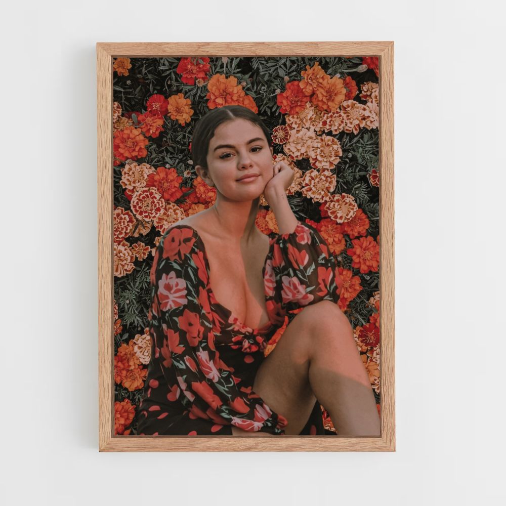 Pôster Selena Gomez Flores