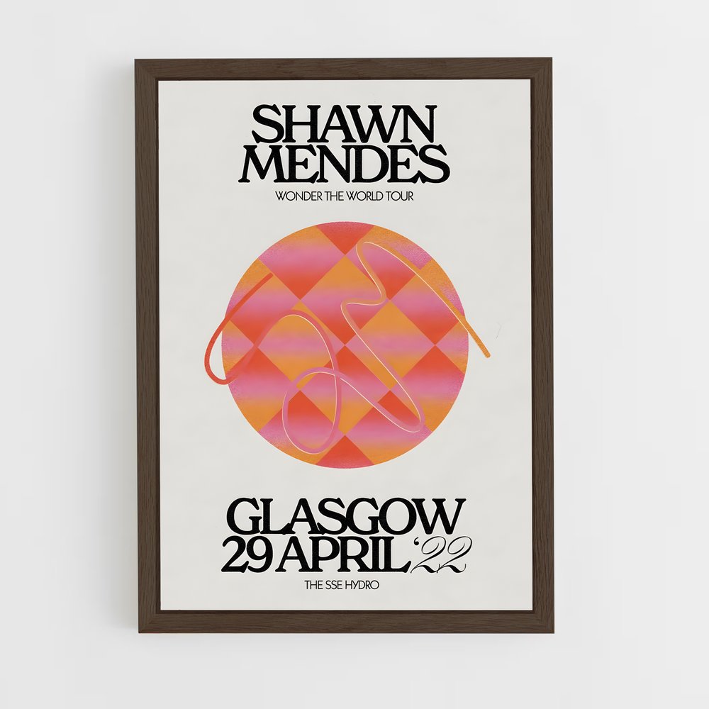 shawn-mendes-18 cadre Bois foncé