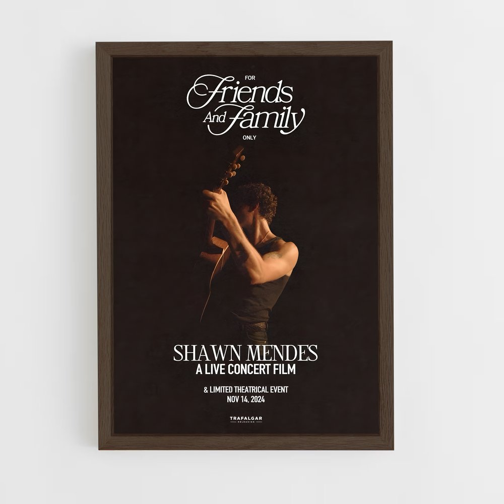 shawn-mendes-7 cadre Bois foncé