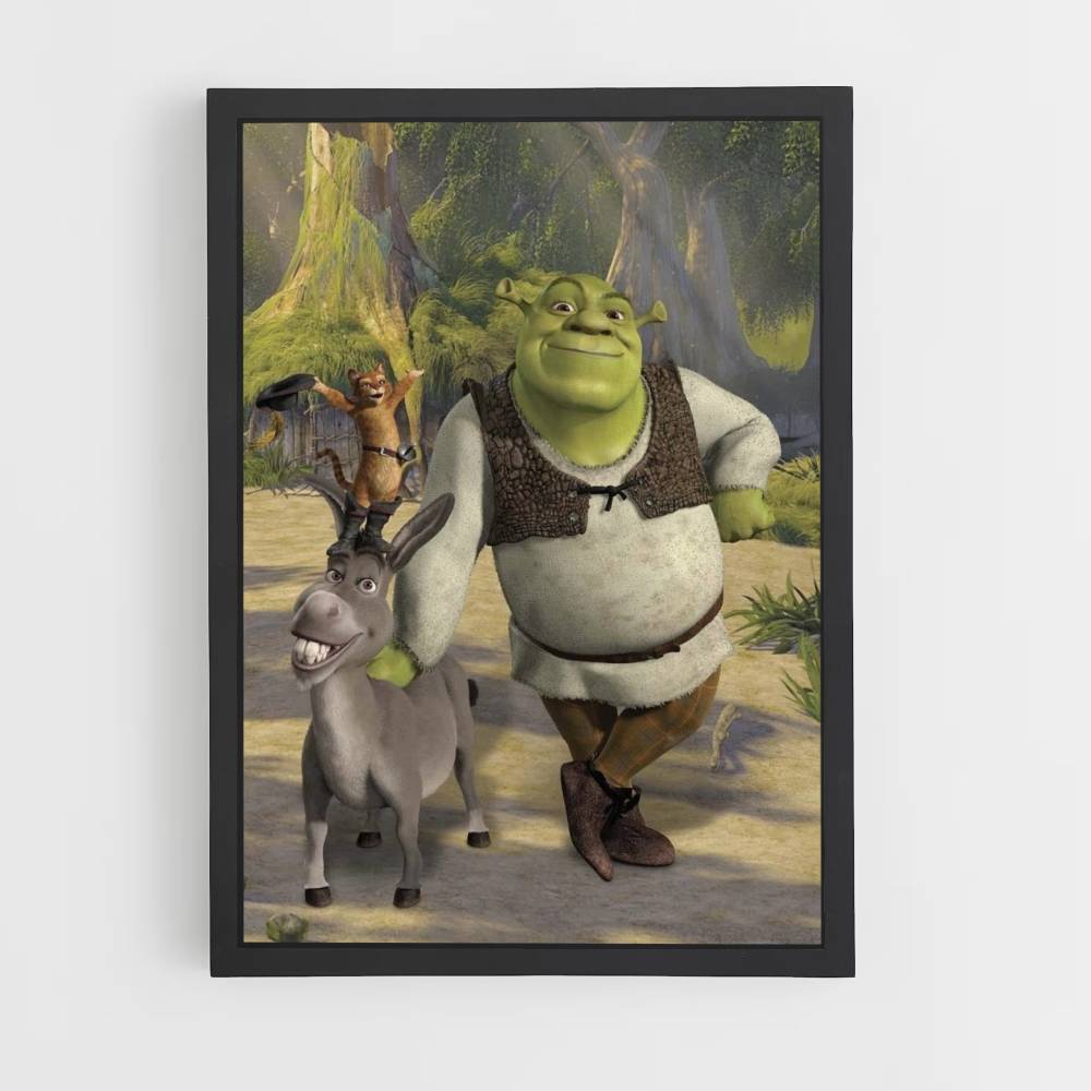 Pôster Shrek Burro