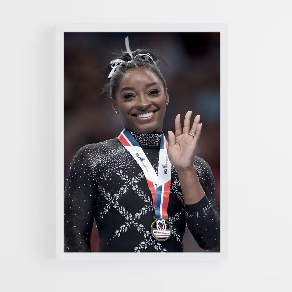 Pôster Simone Biles Olá