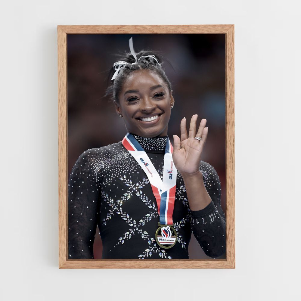 Pôster Simone Biles Olá