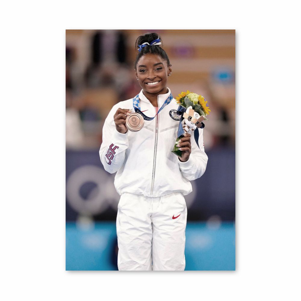 Pôster Medalha Simone Biles