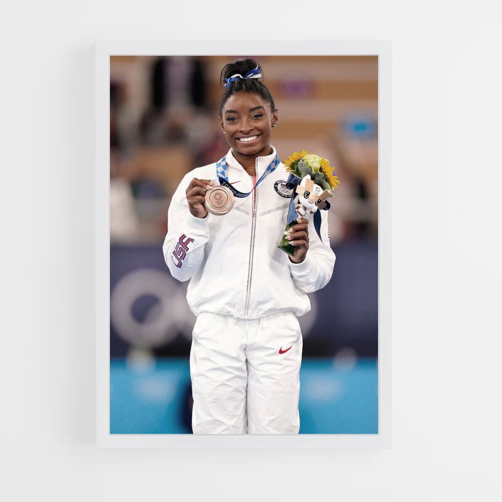 Pôster Medalha Simone Biles