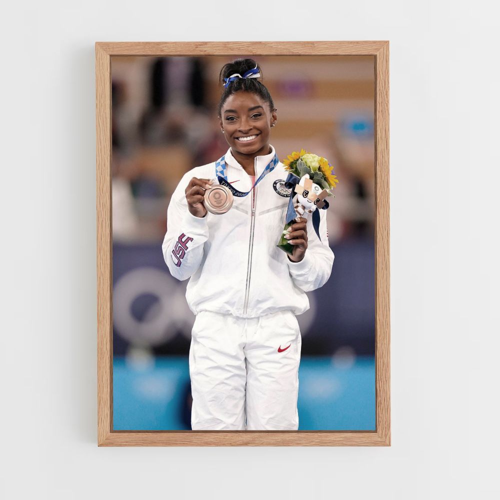 Pôster Medalha Simone Biles