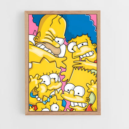 simpsons-22 cadre Bois clair