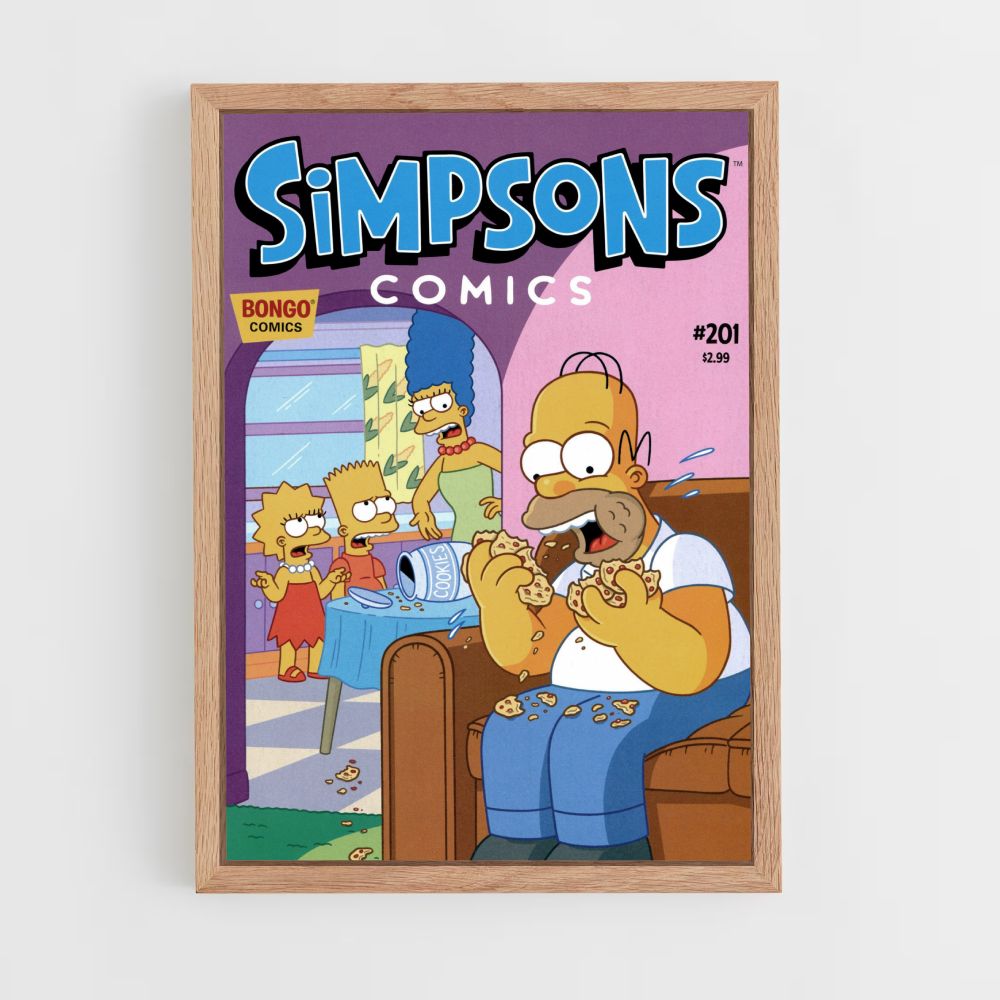 Pôster Biscoitos dos Simpsons