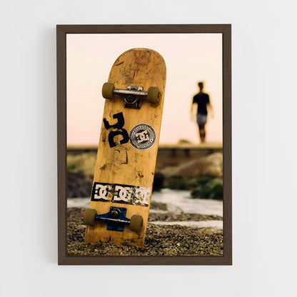 skateboard-1 cadre Bois foncé
