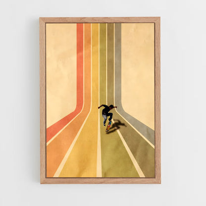 skateboard-15 cadre Bois clair