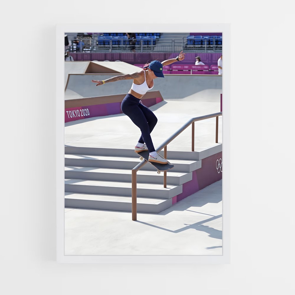skateboard-22 cadre Blanc