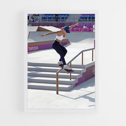 skateboard-22 cadre Blanc