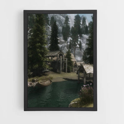 Póster Lago Skyrim