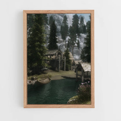 Póster Lago Skyrim