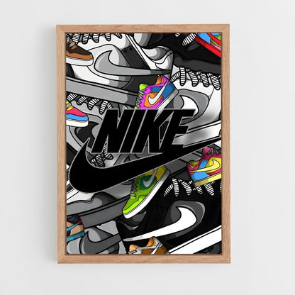 sneakers-10 cadre Bois clair