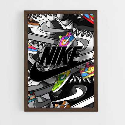 sneakers-10 cadre Bois foncé