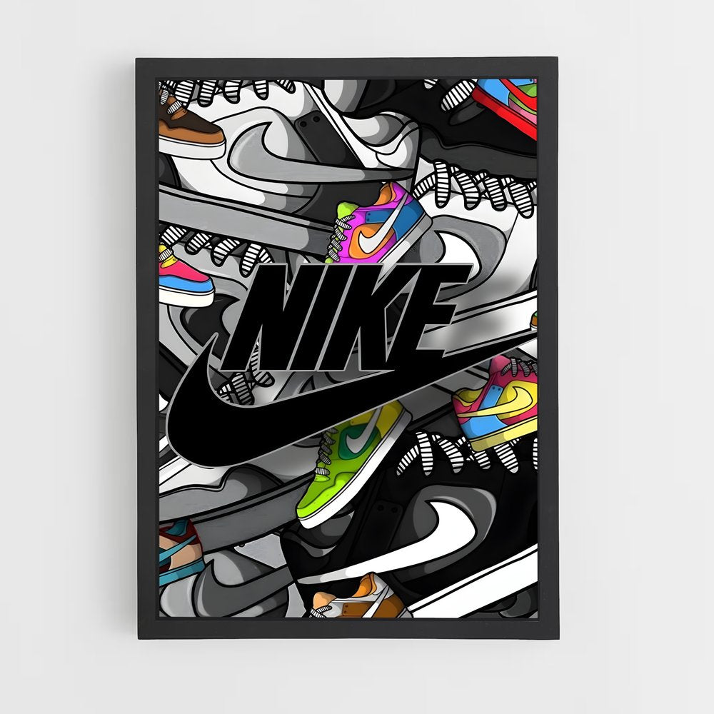 sneakers-10 cadre Noir