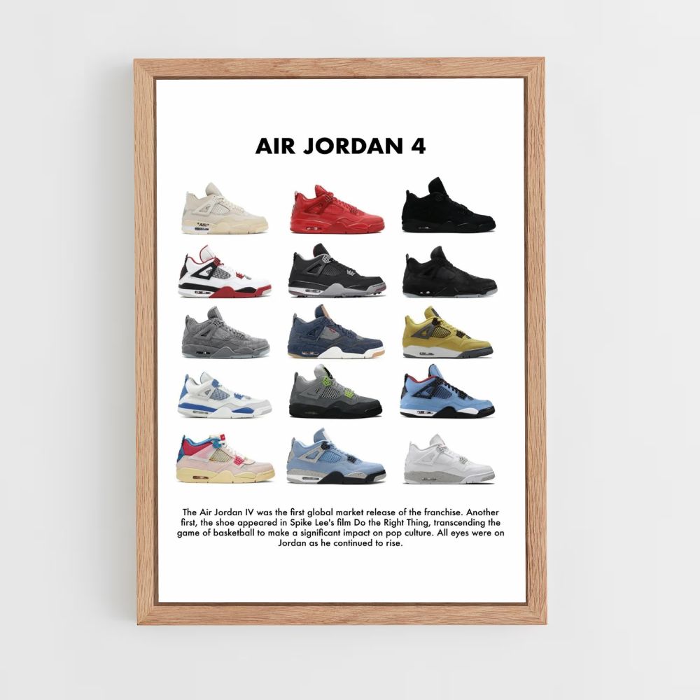 Pôster Nike Air Jordan 4