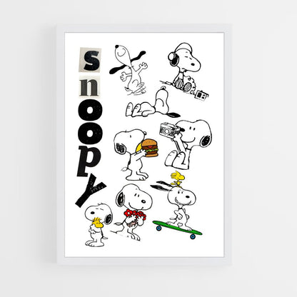 snoopy-14 cadre Blanc