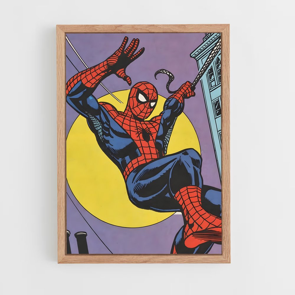 spiderman-1 cadre Bois clair
