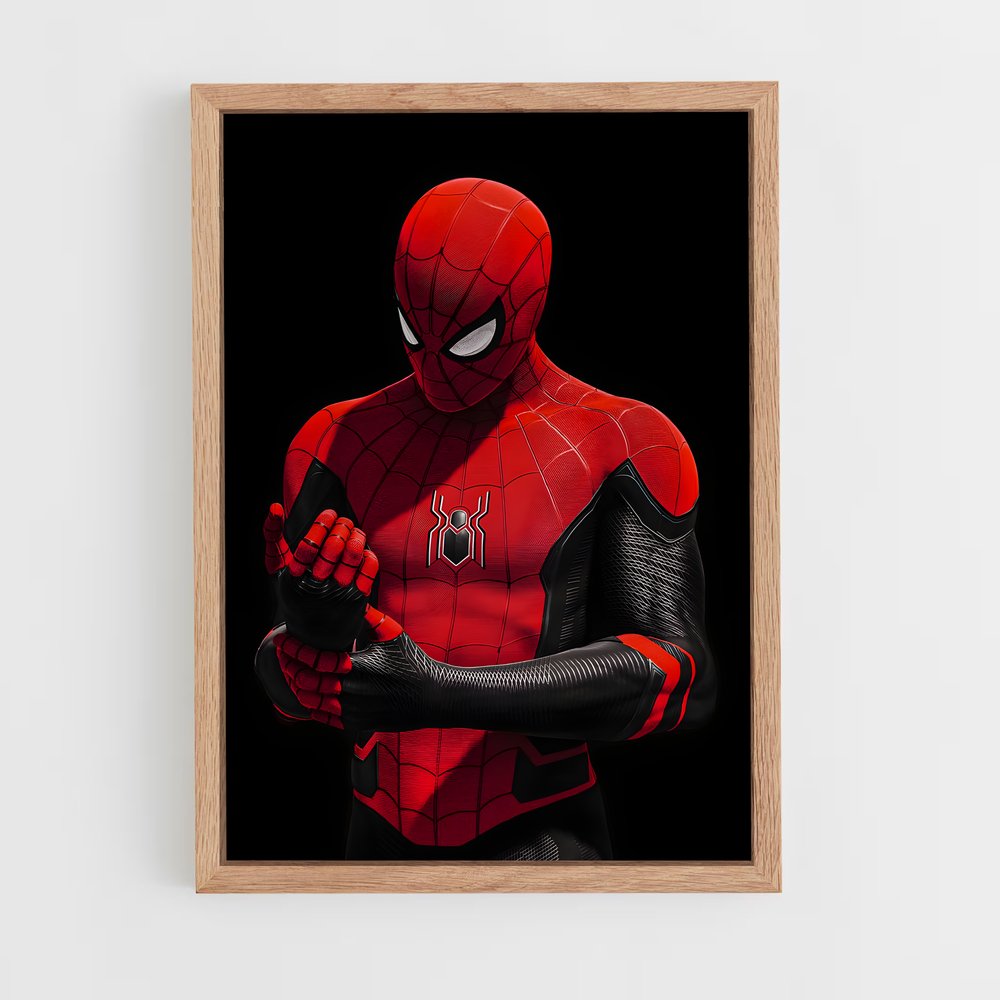 spiderman-16 cadre Bois clair