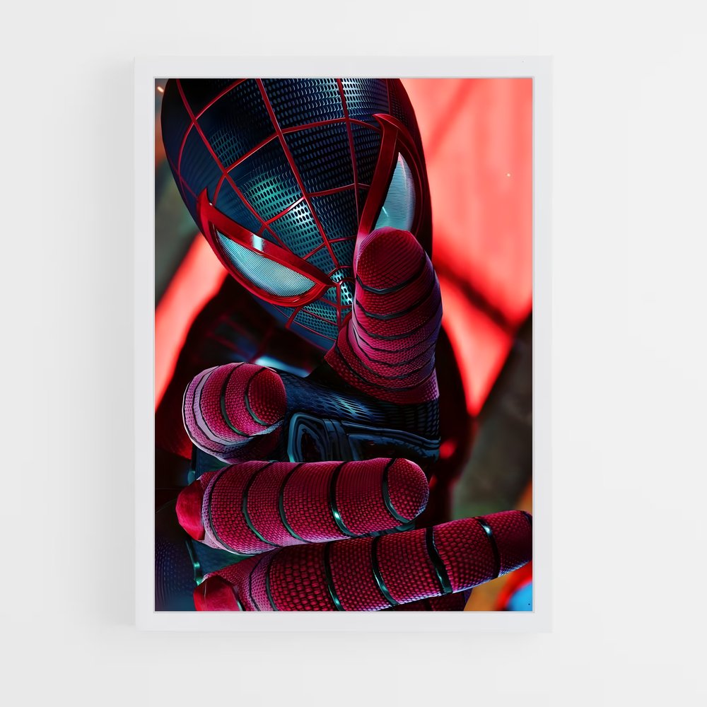 spiderman-7 cadre Blanc