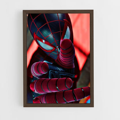 spiderman-7 cadre Bois foncé
