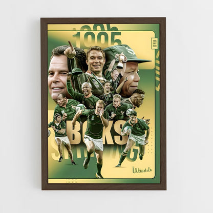 springboks-3 cadre Bois foncé