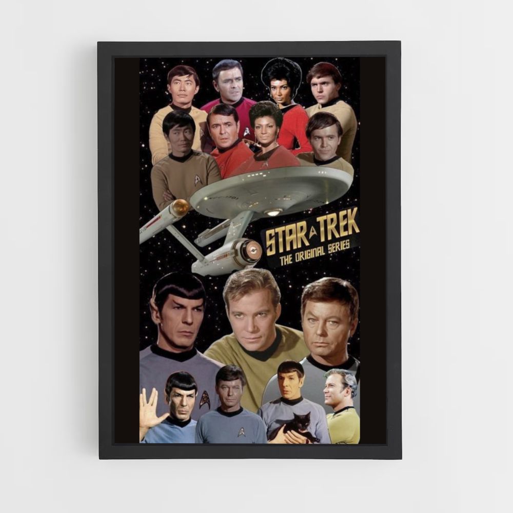 Pôster vintage de Star Trek