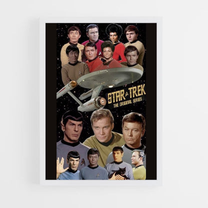 Pôster vintage de Star Trek