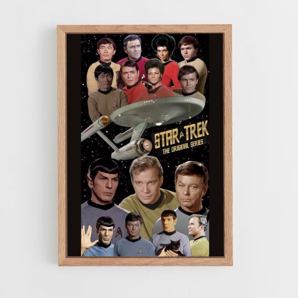 Pôster vintage de Star Trek