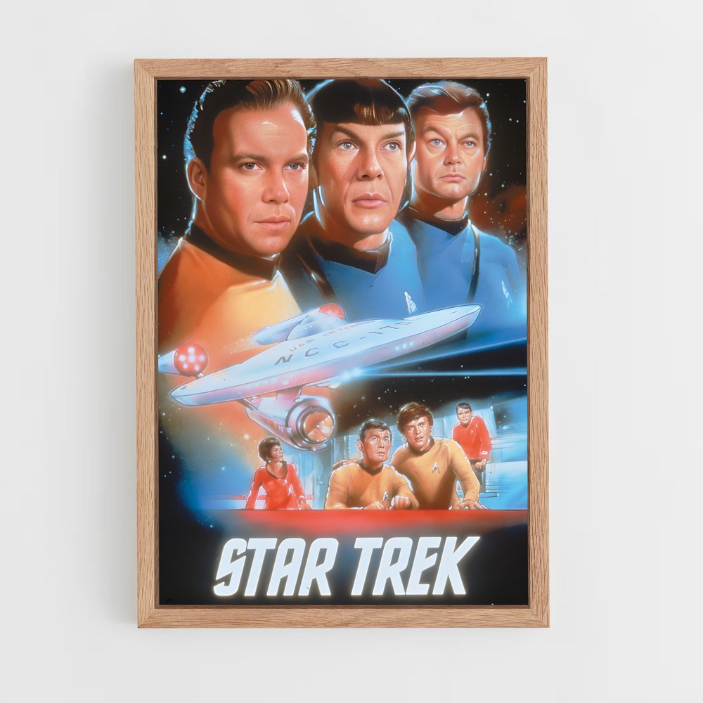 star-trek-11 cadre Bois clair