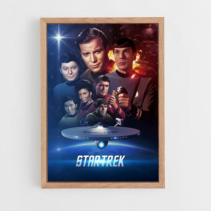 star-trek-15 cadre Bois clair