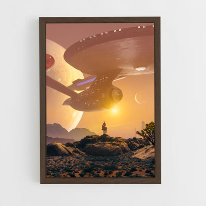 star-trek-3 cadre Bois foncé