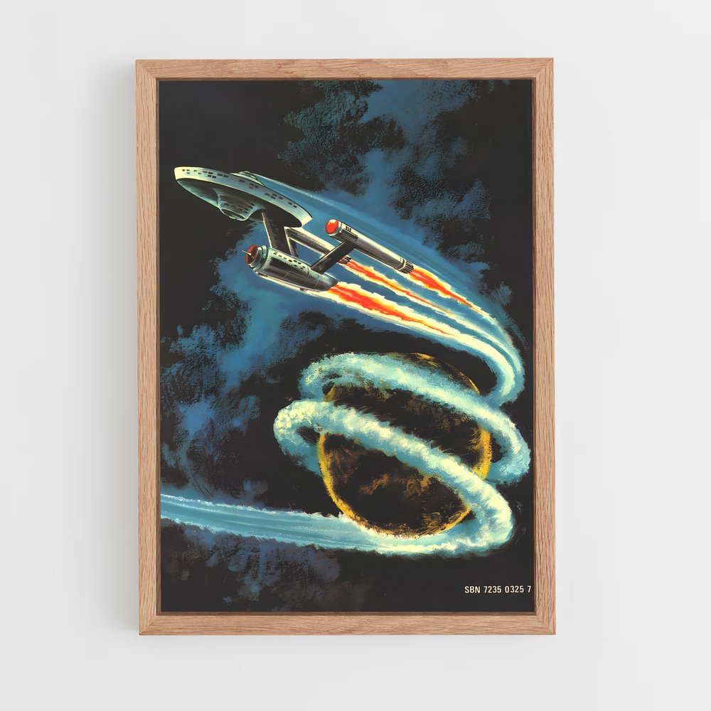 star-trek-7 cadre Bois clair