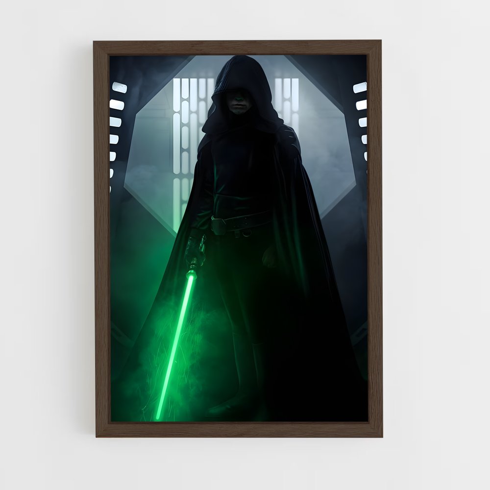 star-wars-27 cadre Bois foncé