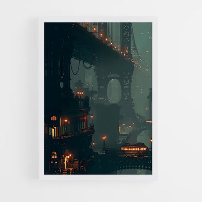 steampunk-1 cadre Blanc