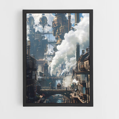 steampunk-14 cadre Noir